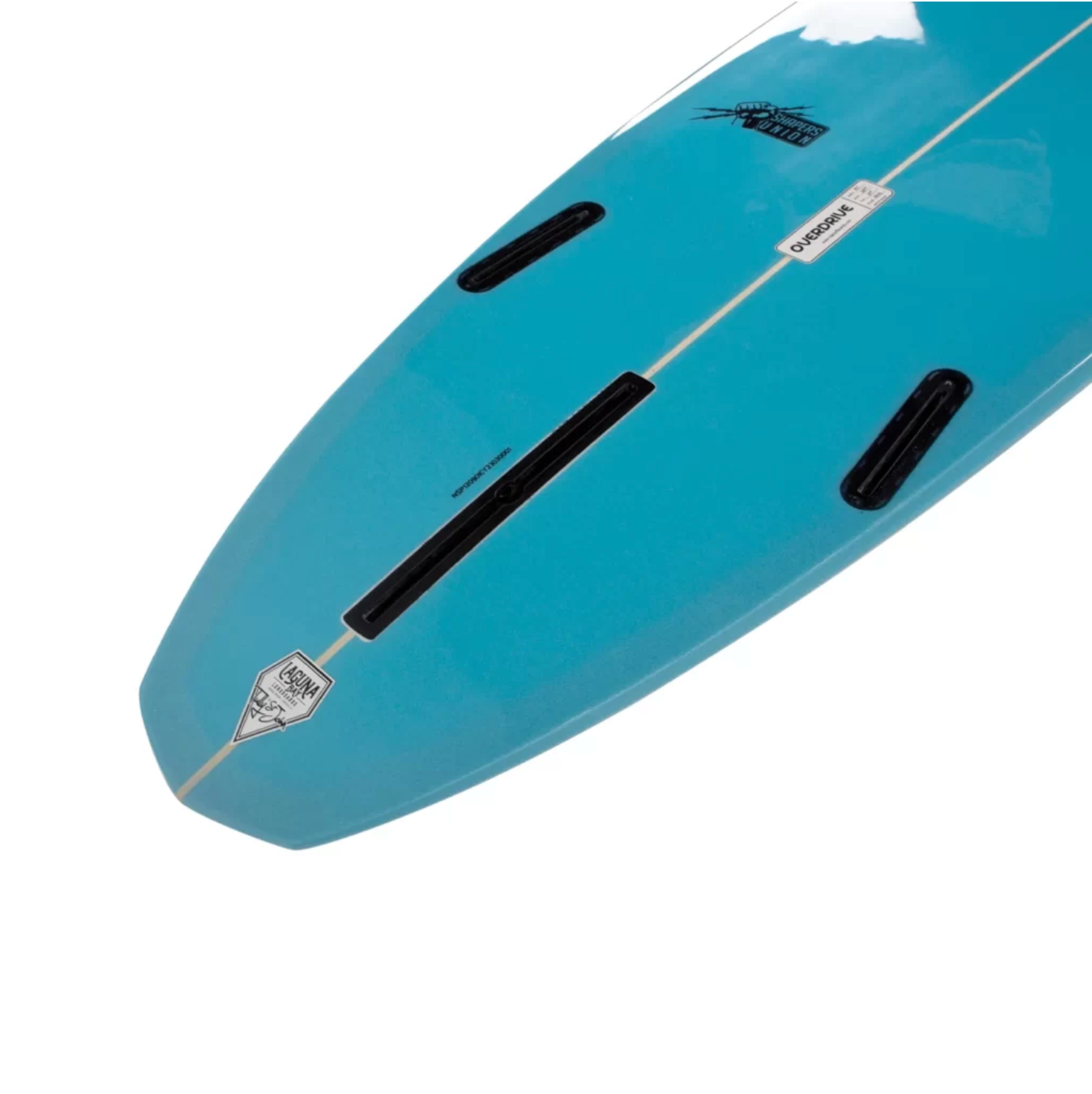 9’1” NSP Overdrive - PU - Cyan - Futures (2+1 fin setup)