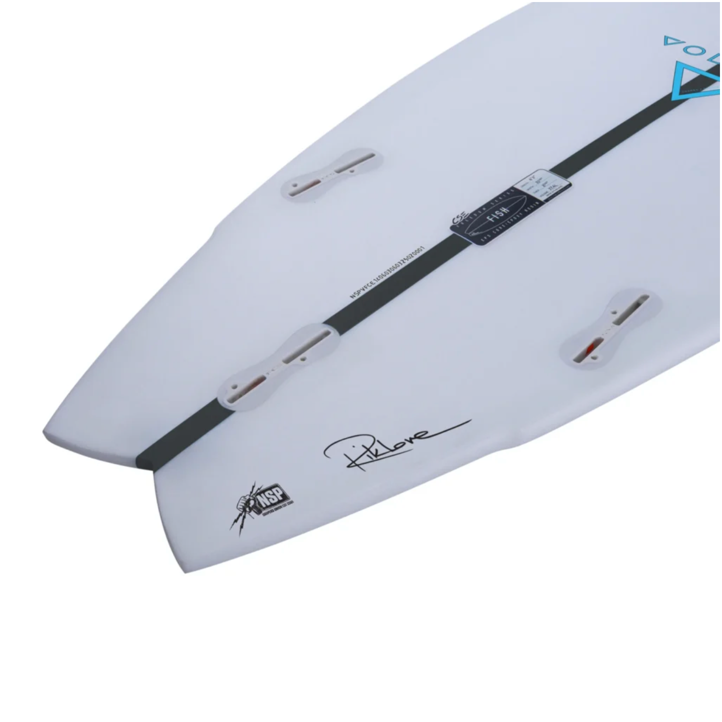 Volume Shapes - Fish -  CSE (epoxy) - Clear - FCSll (3 fin setup)