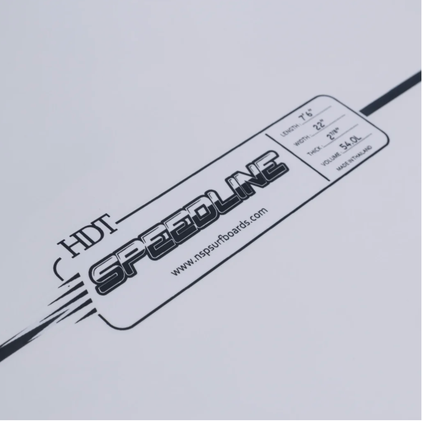 NSP Speed Line - Shapers Union - HDT - Yellow - Futures (4+1 fin setup)