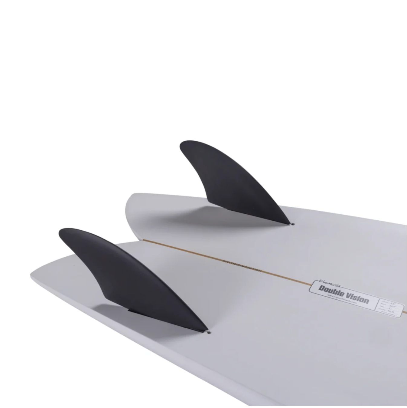 NSP Double Vision - Elements - Blue Powder - Futures Twin Fin