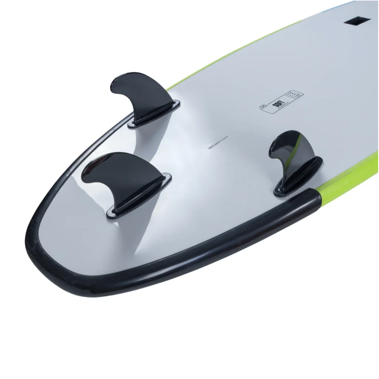8’0” NSP Longboard - Tail dip green - Soft P2 - 3 soft bolt thru fins - 207,000 LKR
