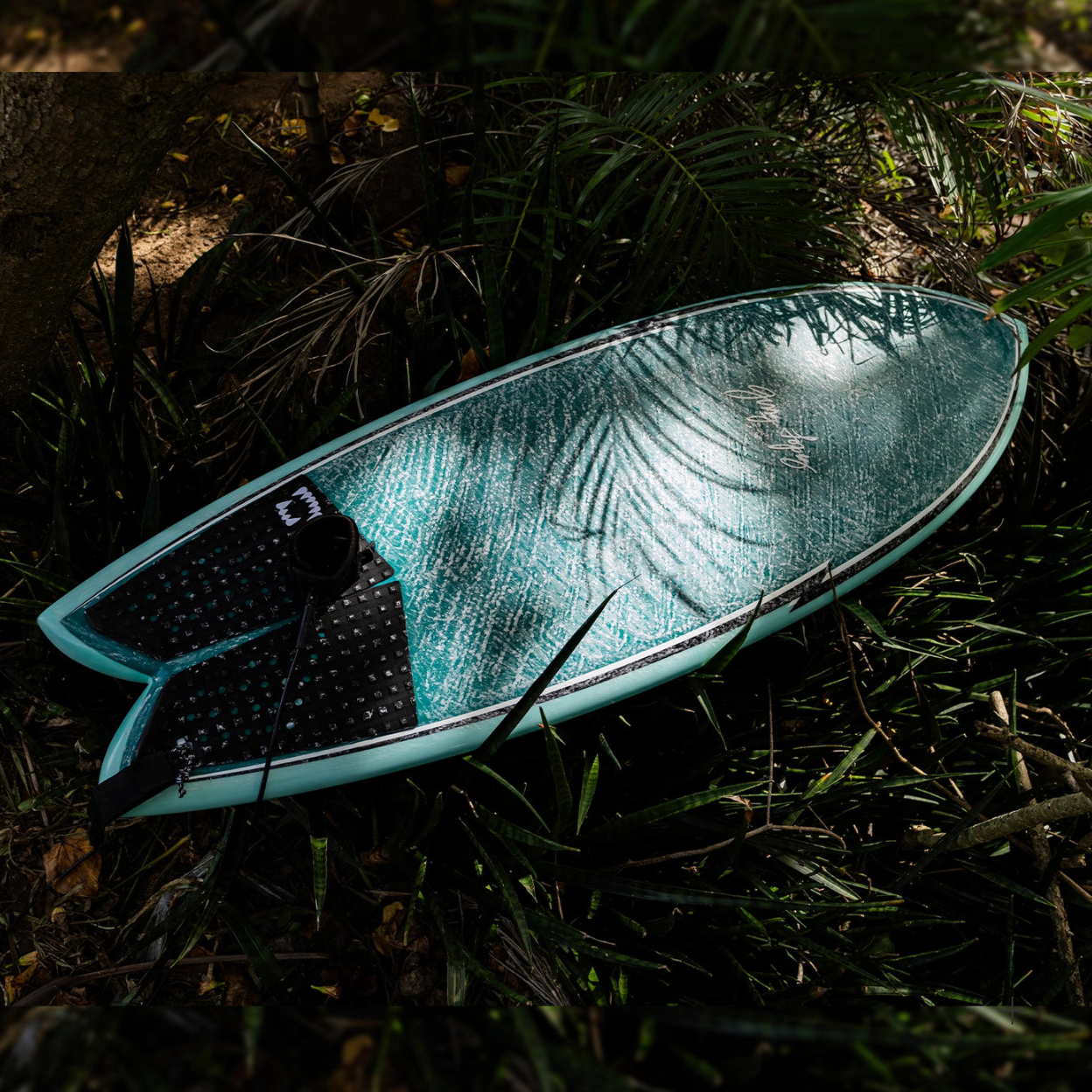 Gerry Lopez - Something Fishy Twin - True Ride Poly - Green - Futures Twin