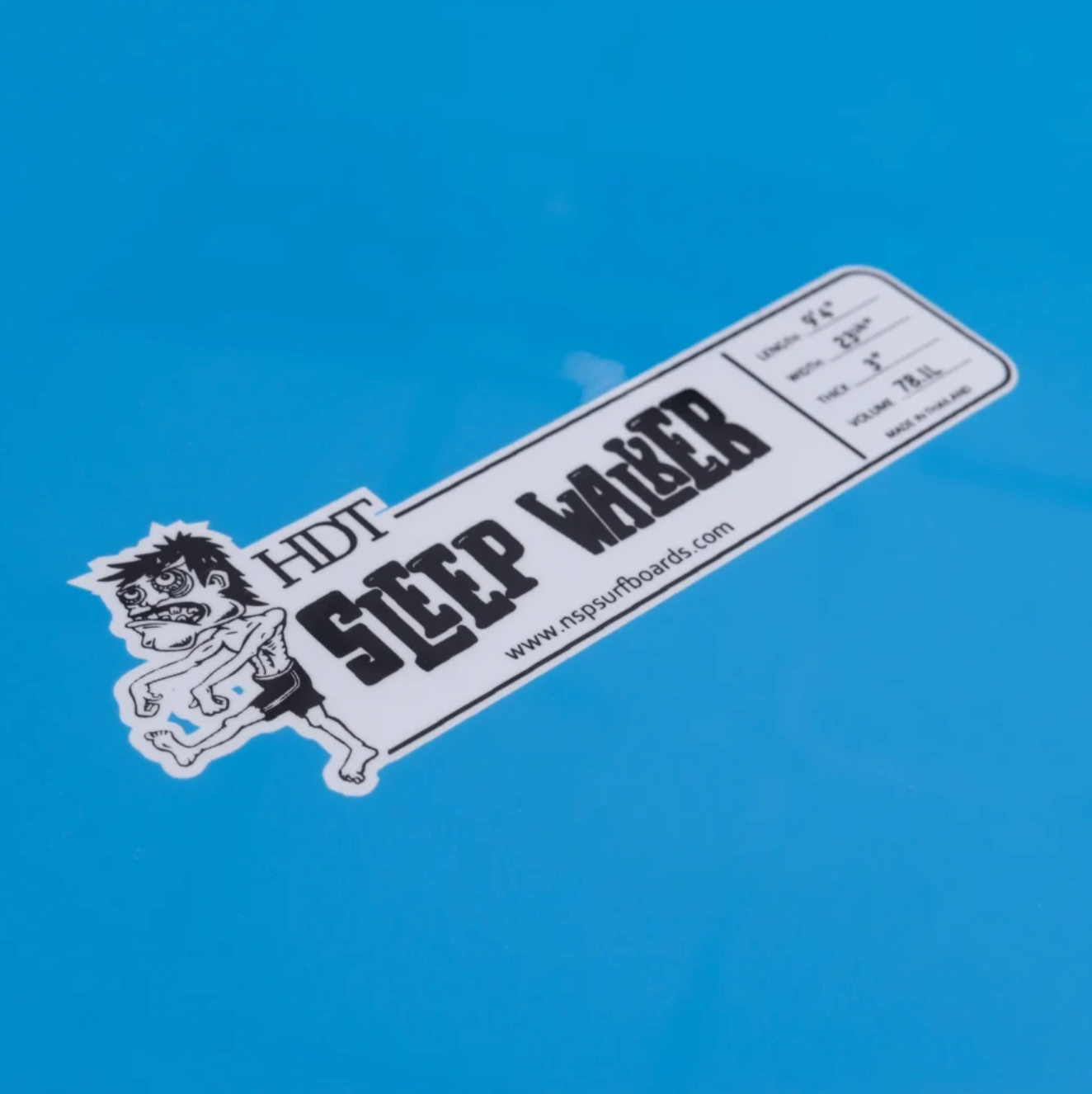 9’2” NSP Sleepwalker - Shapers Union - HDT - Blue - Single fin