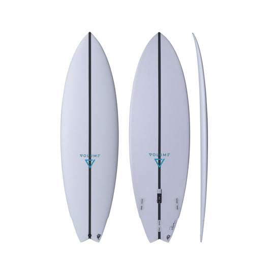 Volume Shapes - Fish -  CSE (epoxy) - Clear - FCSll (3 fin setup)