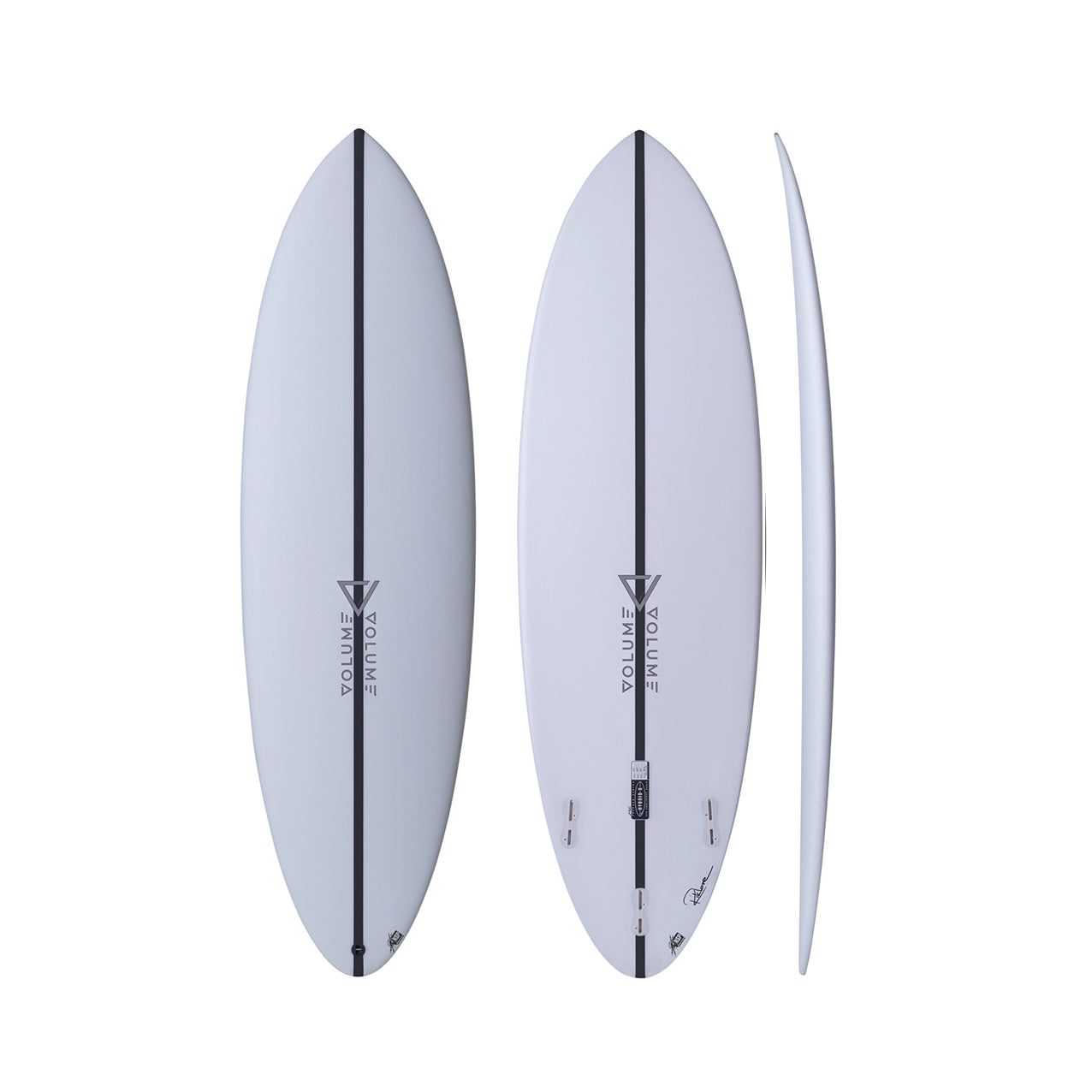 Volume Shapes - Hybrid-X -  CSE (epoxy) - Clear - FCSll (3 fin setup)