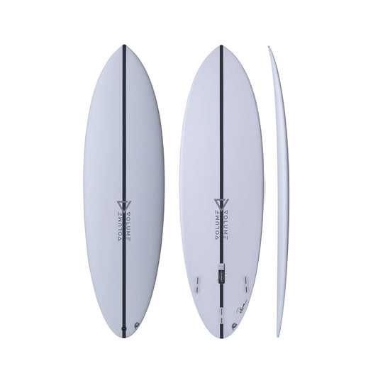 Volume Shapes - Hybrid-X -  CSE (epoxy) - Clear - FCSll (3 fin setup)