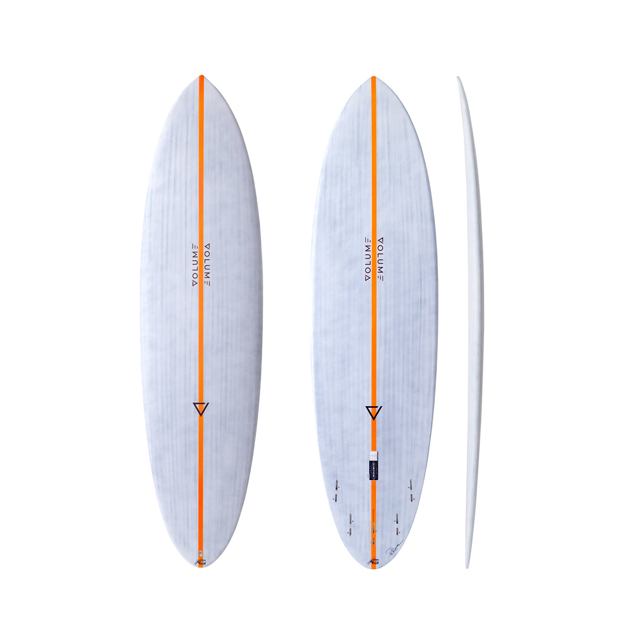Volume Shapes - Midlength -  CSE (epoxy) - Clear - FCSll (3 fin setup)