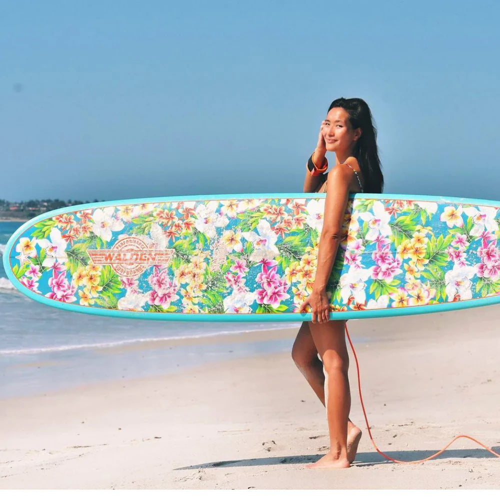 8’6” Walden Magic Wahine - Fusion HD - Flowers/Green - Futures (2+1)