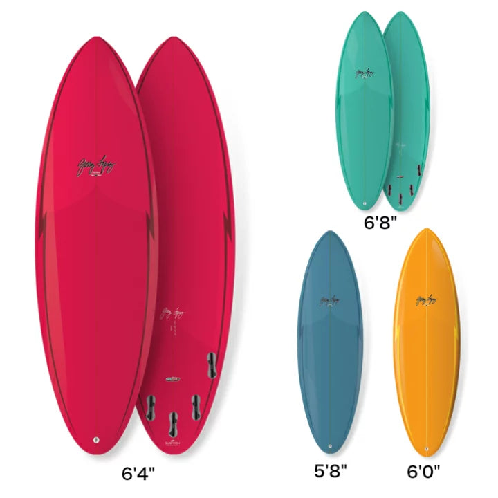 6’0” Gerry Lopez - Squirty - Trueride Poly (Polyester) - Orange - FCSll (5 fin)