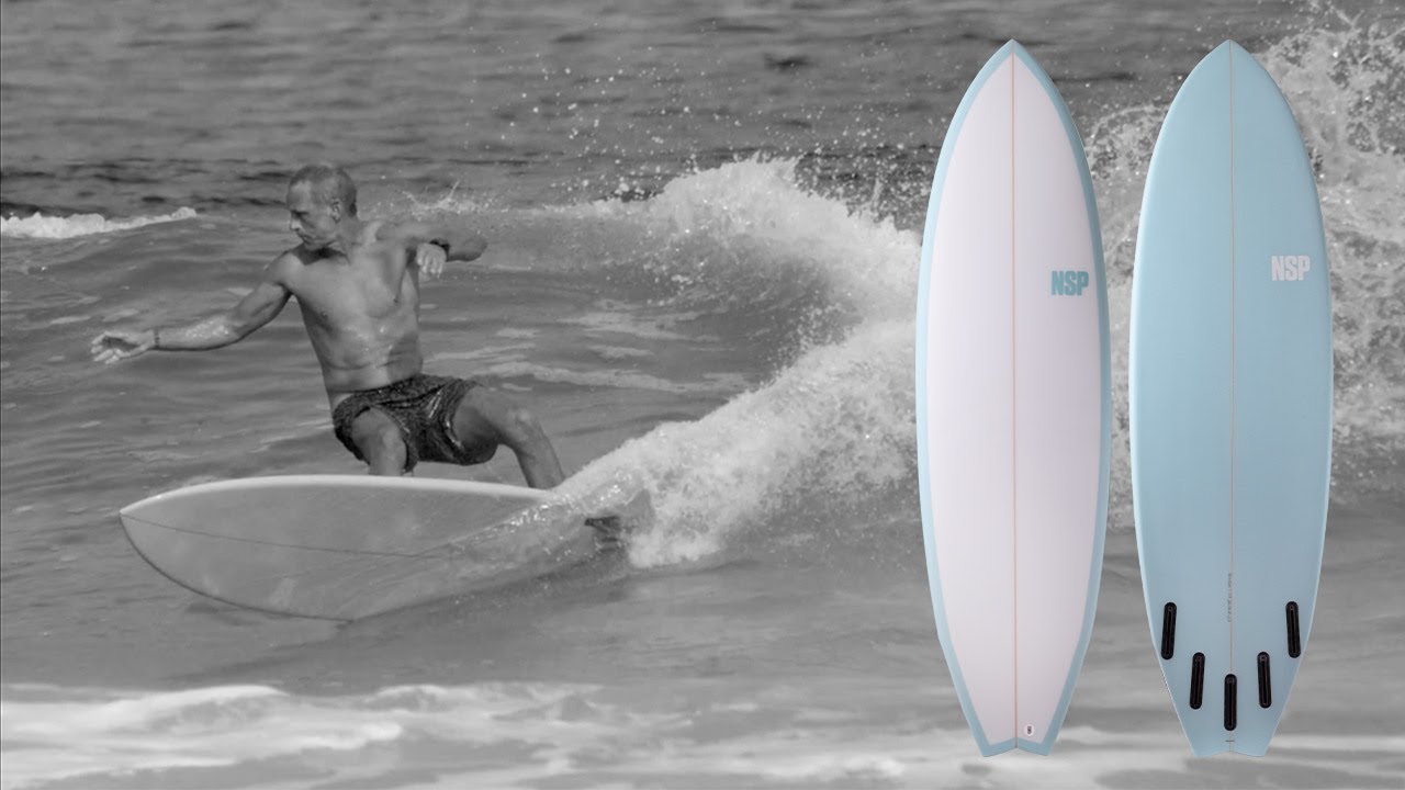 6'8" NSP Kingfish  - Powder Blue - PU - Futures (5 fin setup)