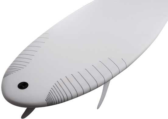 NSP - Funboard - Protech - White - Futures (3 fins)