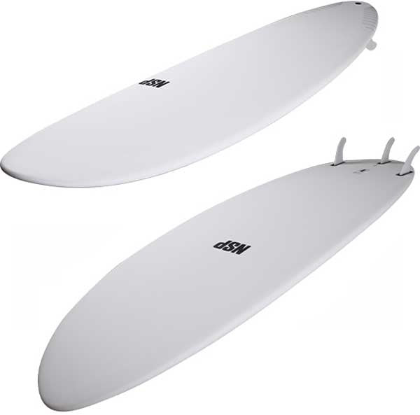 NSP - Funboard - Protech - White - Futures (3 fins)