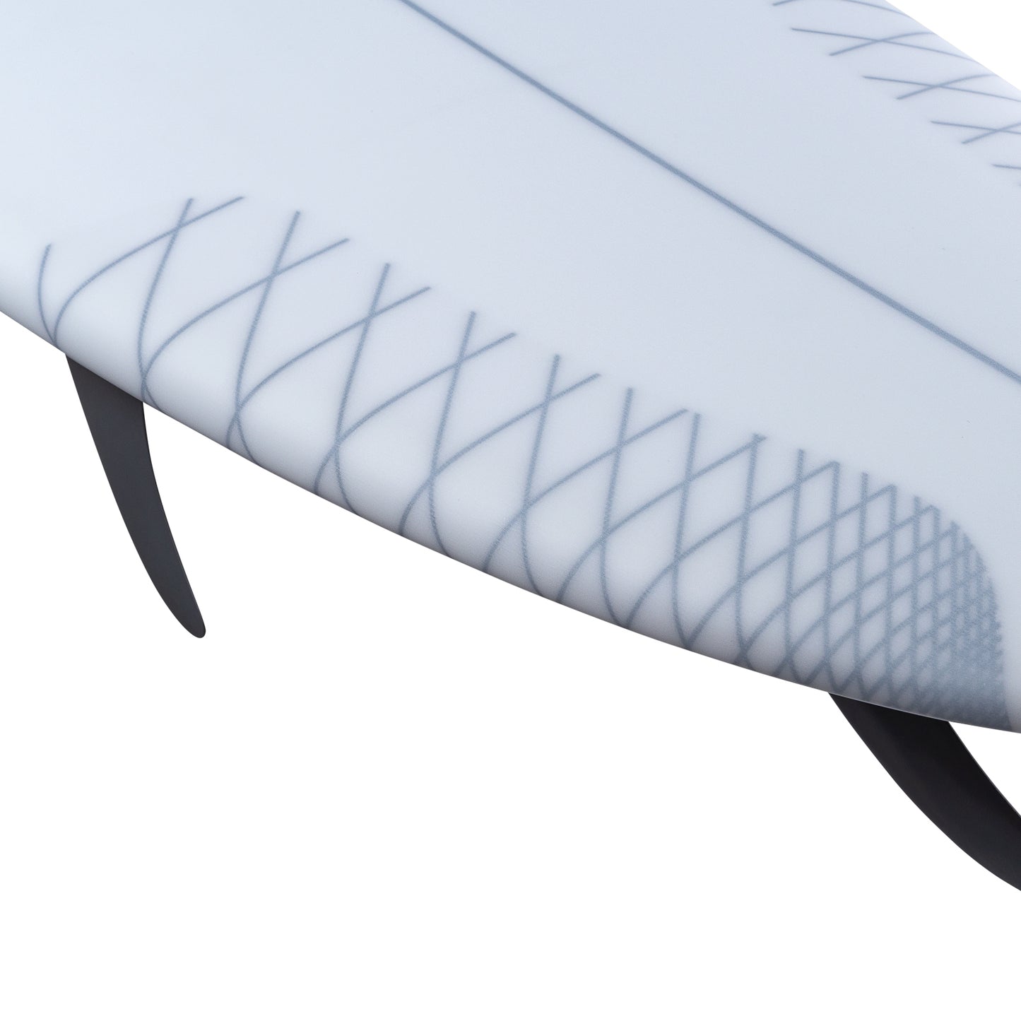 NSP Longboard  - Protech 2 - White - Futures (2+1 fin setup)