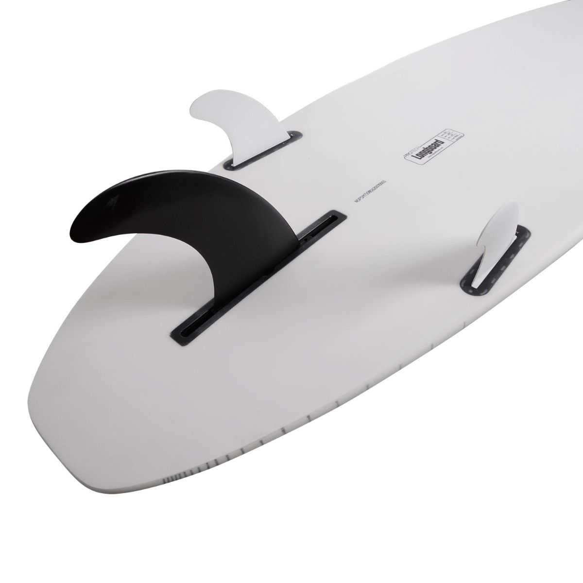 8’6” NSP - Longboard - Protech - White - futures (center fin + 2 sides)